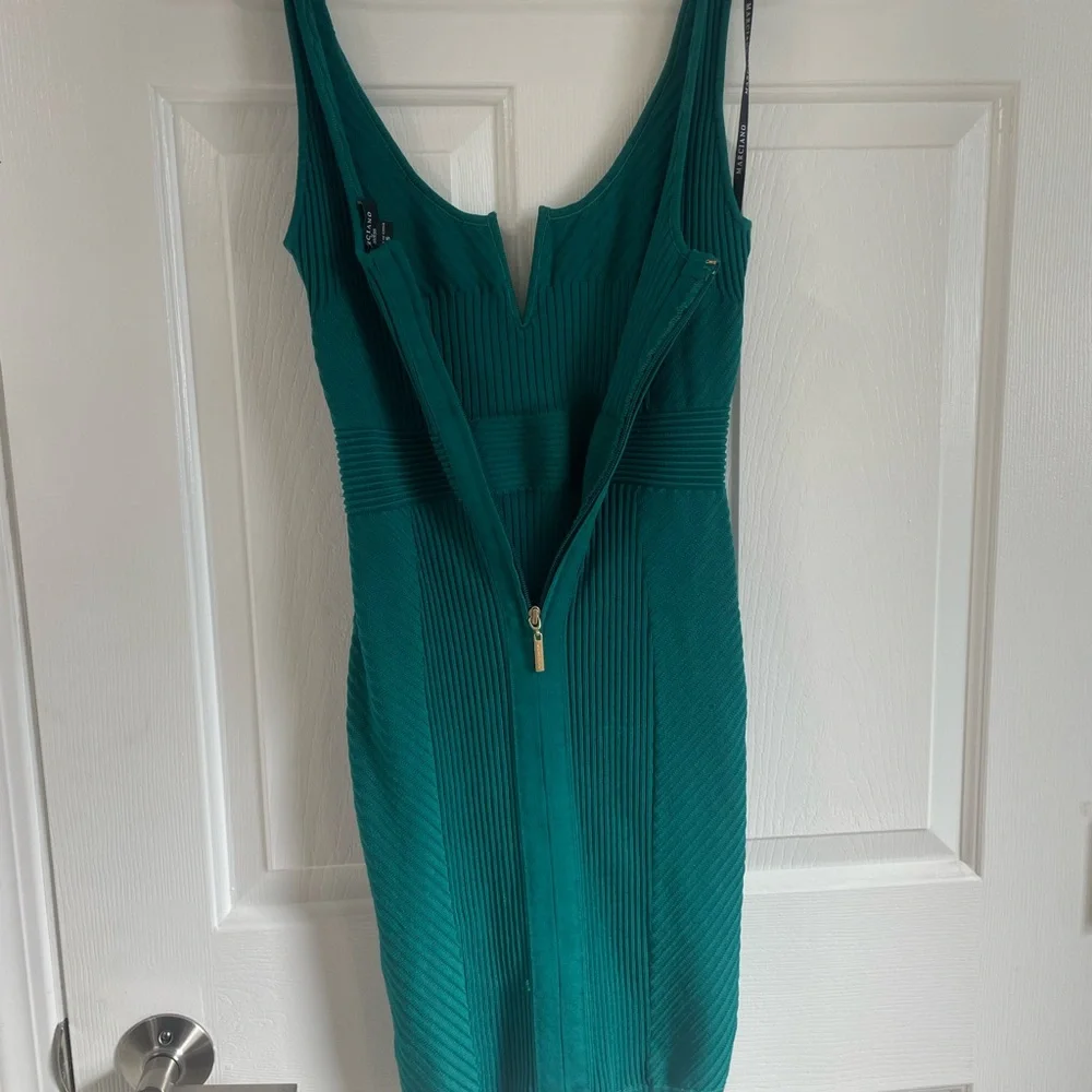 Marciano Teal Backless Dress - Picture 2 of 3